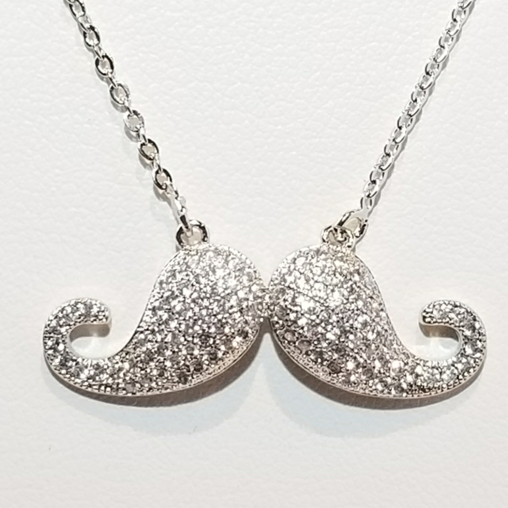 Pave CZ Diamond Choker Necklace NWT